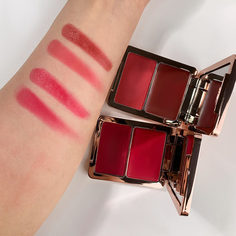 Dual-Texture Blush Palette: Creamy and Powdered Blush Combo