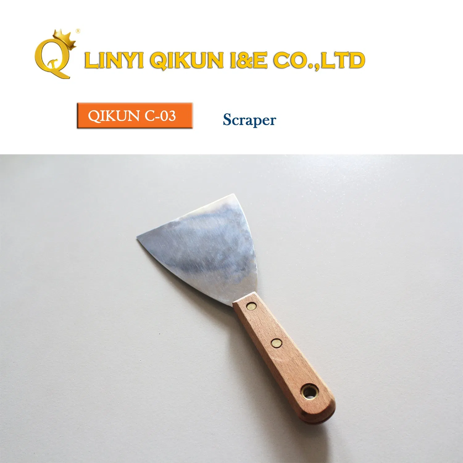 C-03 Construction Decoration Paint Hand Tools Wooden Handle Jack Type Scraper