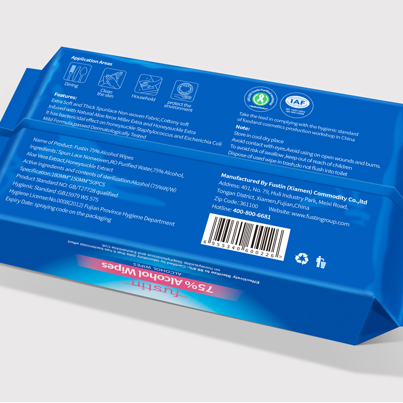 30% off 75 Wipes Customization Label Alcohol Wipes