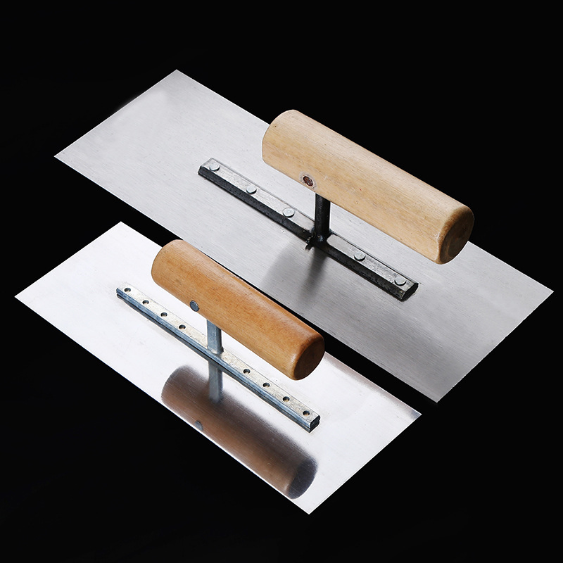 Wooden Handle Plastering Trowel Float Scraping Putty Knife