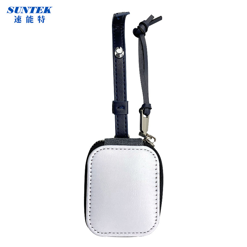 2022 Sale Blank Sublimation White Durable Leather Bag Designers CAS Accessories Cover for Protective Earphones 2ND Generation