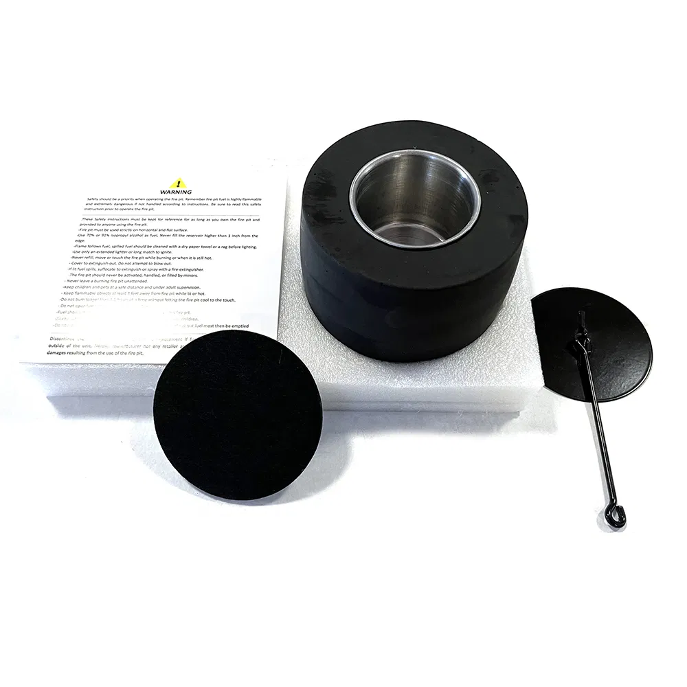 Мини-камин для стола на биоэтаноле, бетонный