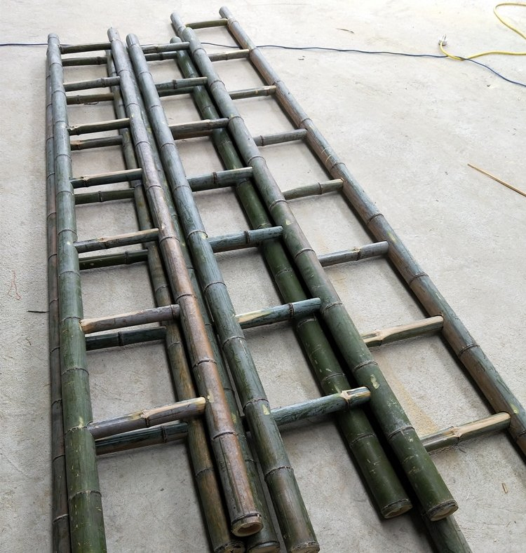 Long Moso Bamboo Ladder for Fire Protection or for Climbing/Insulation Ladders