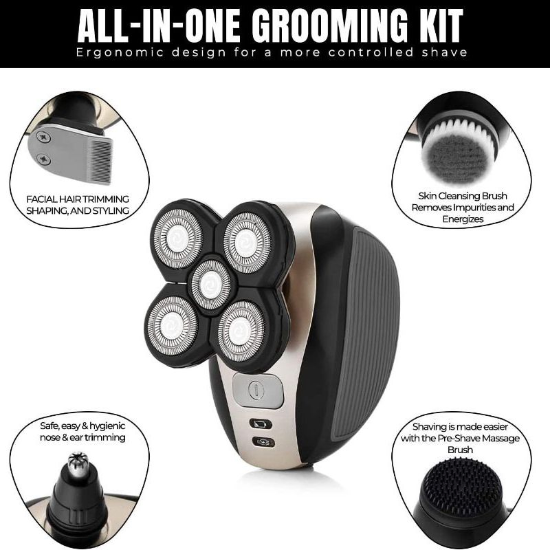 Advanced Men's Shaving Razor with High-Tech Electric Trimmer Design