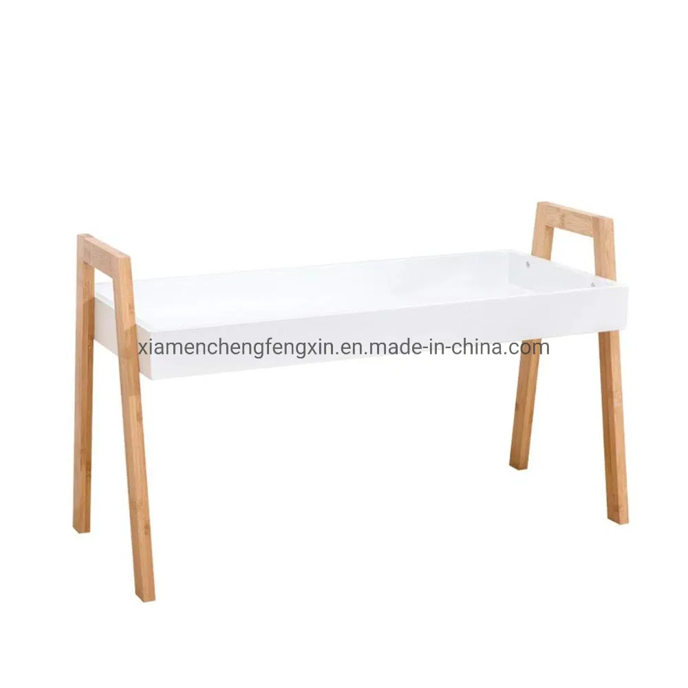 Elegant Bamboo Plant Stand with Rectangular Tray for Home Decor