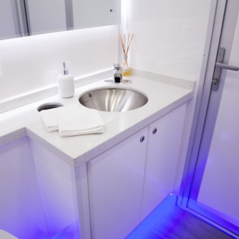 a Durable Mobile Toilet Provides Essential Facilities for Any Temporary Worksite