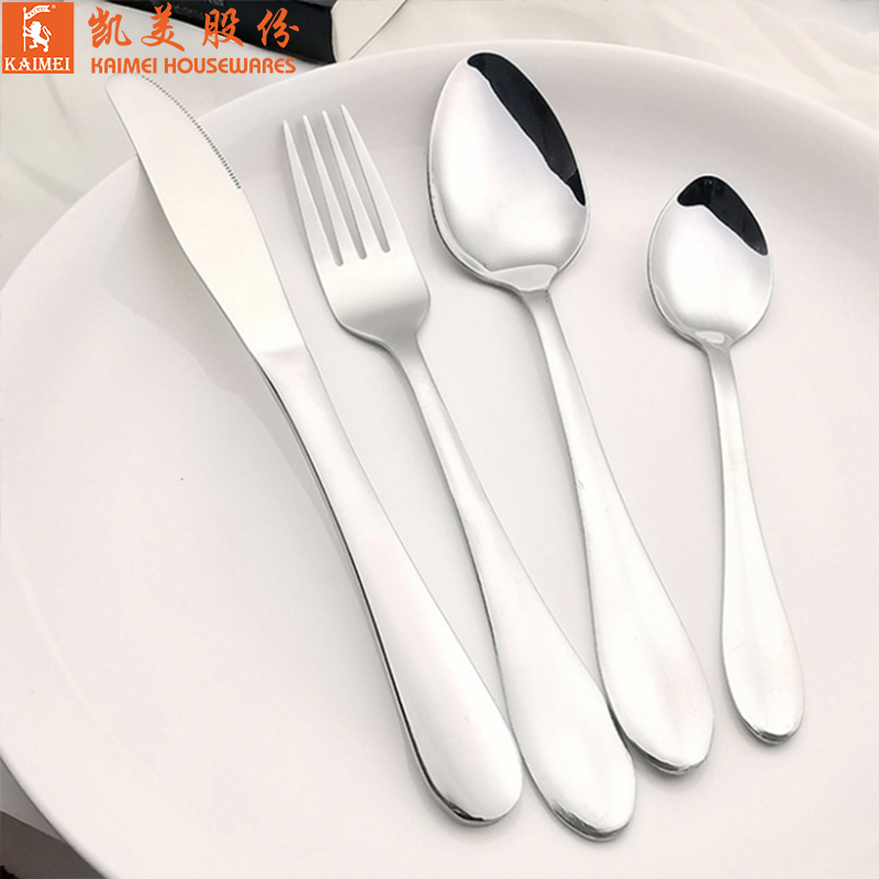 High End Food and Tableware Service Fork Spoon Knife Stainless Steel Tableware Set