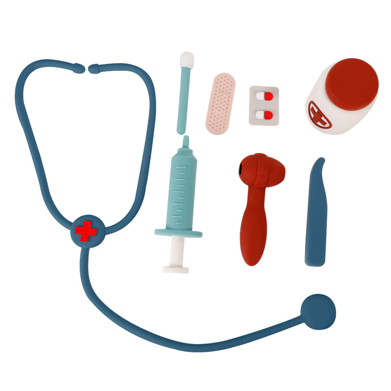 Educational Role Play Game Set Kids Kit Approval Silicone Doctor Toy