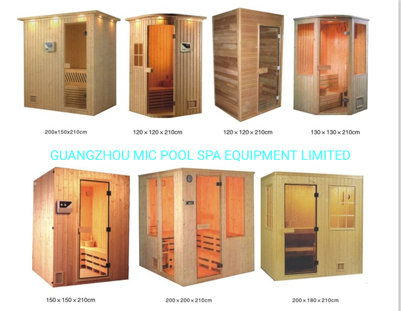 Abachi/Tinland Wood Steam Sauna Room Equipment for Dry Infrared Sauna Room