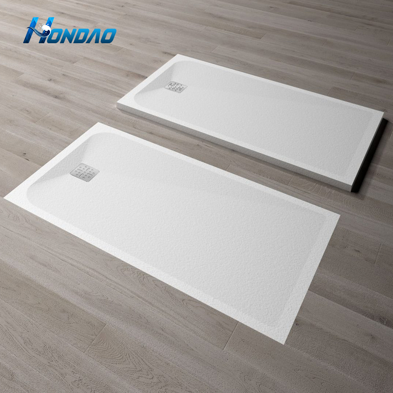 Hot Selling Anti-Slip Pan Artificial Stone Shower Base Cast Marble Shower Tray