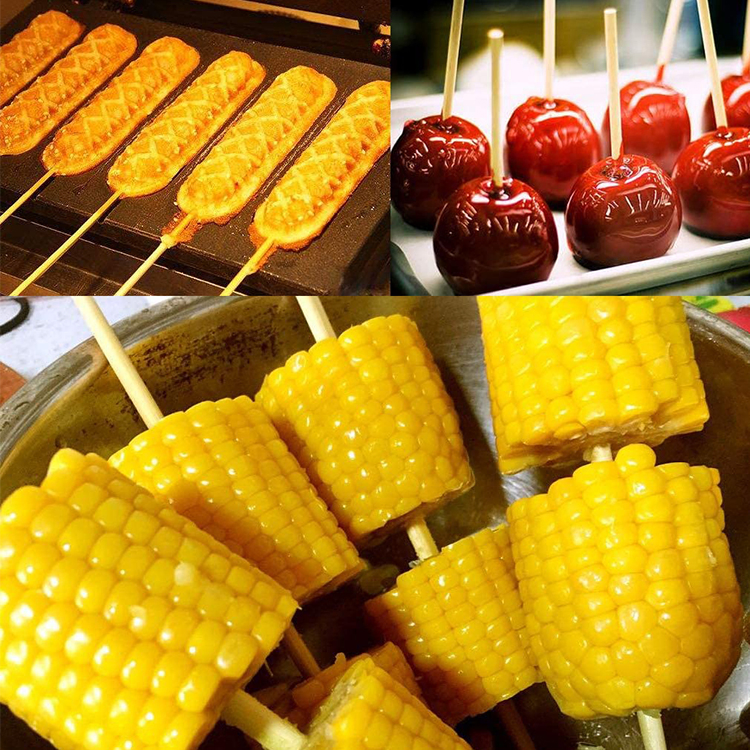 BBQ High Quality Natural Round Bamboo Sticks Cheap Disposable Bamboo Skewer