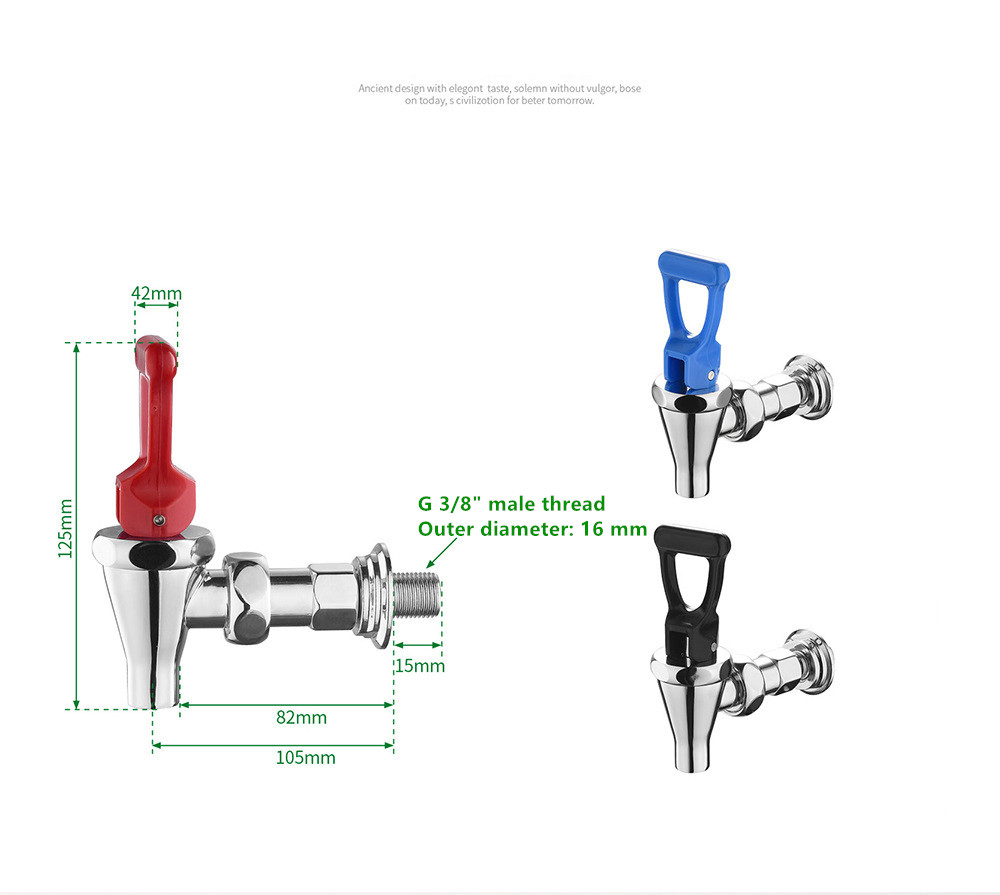 Food Grade Brass Faucet Fruit Juice Machine Tap Coffee Machine Tap