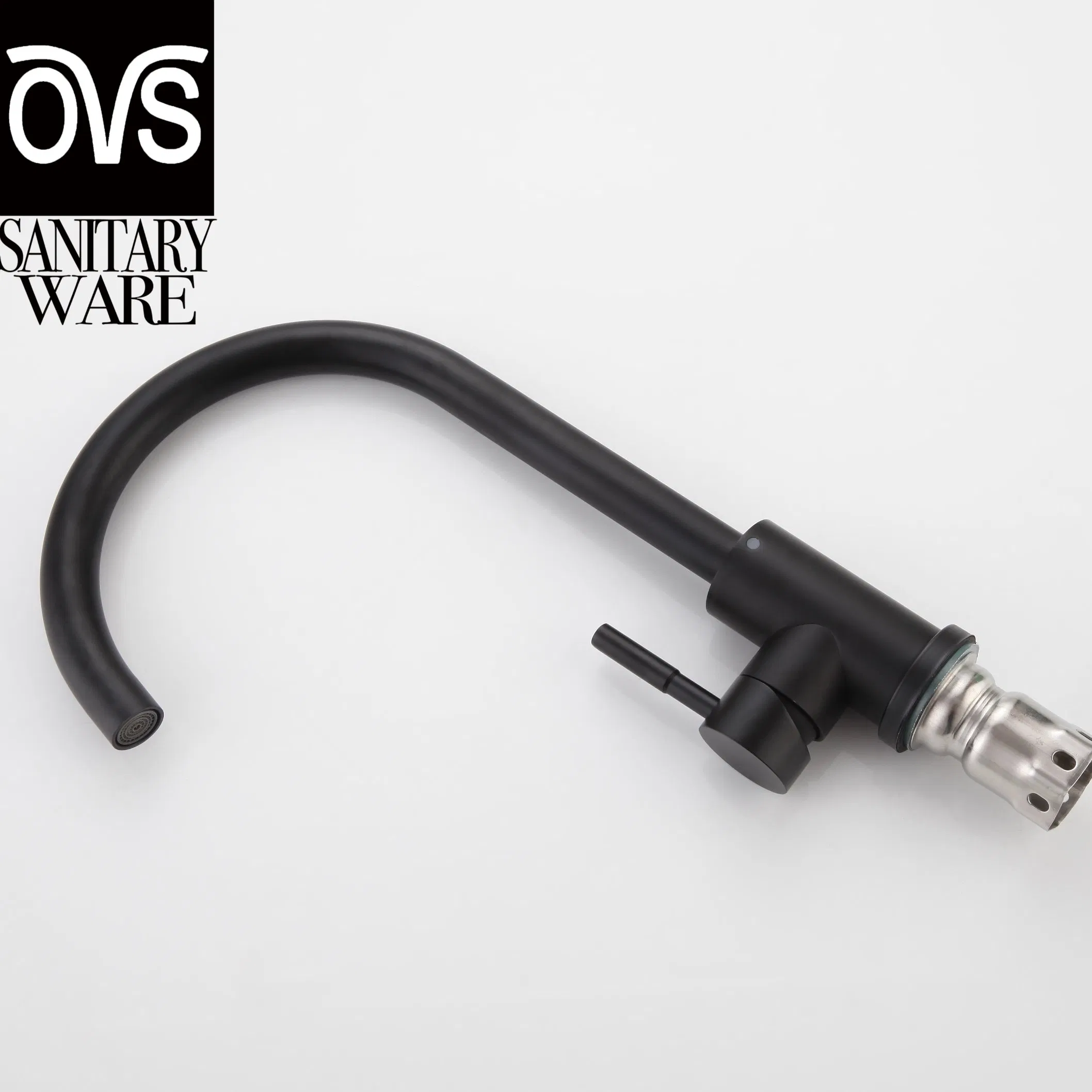 High Quality Good Price Black Colour Brass Kitchen Faucet