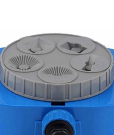 5-Pattern Turret Sprinkler Plastic Garden Spray Nozzle Plants Flowers Watering Sprinkler Multi-Functional Lawn Irrigation System Esg12073