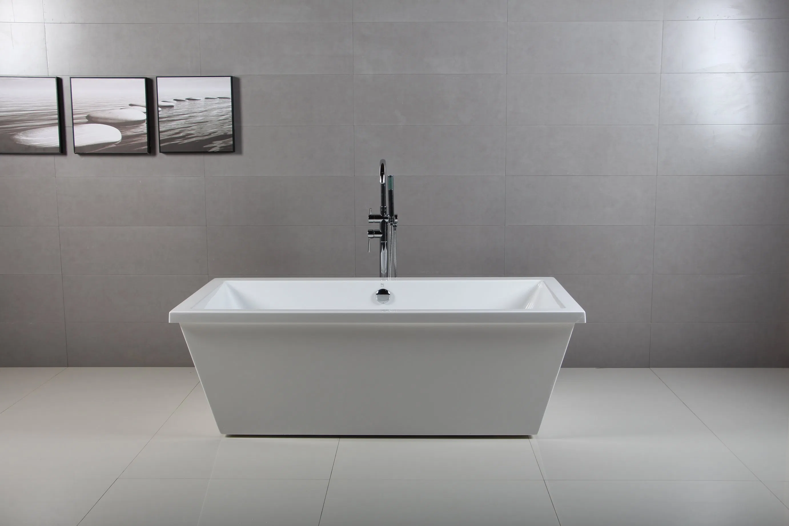 Угловая прямоугольная ванна Waltmal из акрила