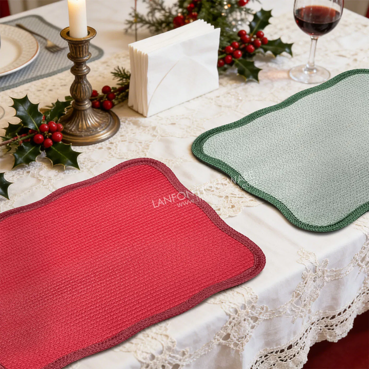 Fast Drying Waterproof Table Mat Easy to Clean After Using Placemat