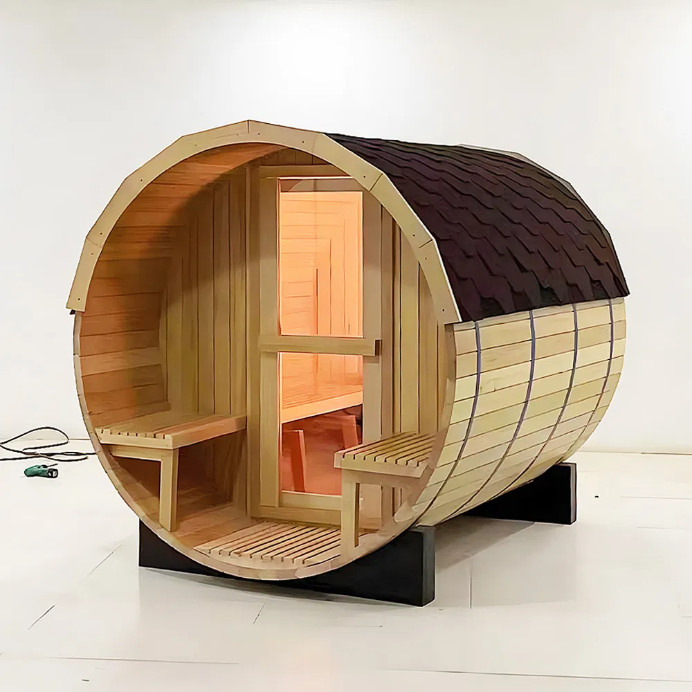 New Style Outdoor Sauna Wooden Hemlock 4 Person Home Sauna