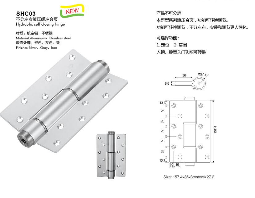 Hydraulic Auto Closing Door Hinge