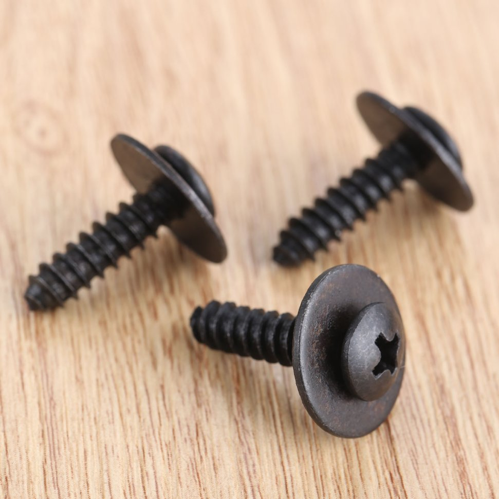 Auto Car Body Fender Screws M6 Metal Rivet Fastener Cross Self Tapping Screws Fender Screw Retainer Clips