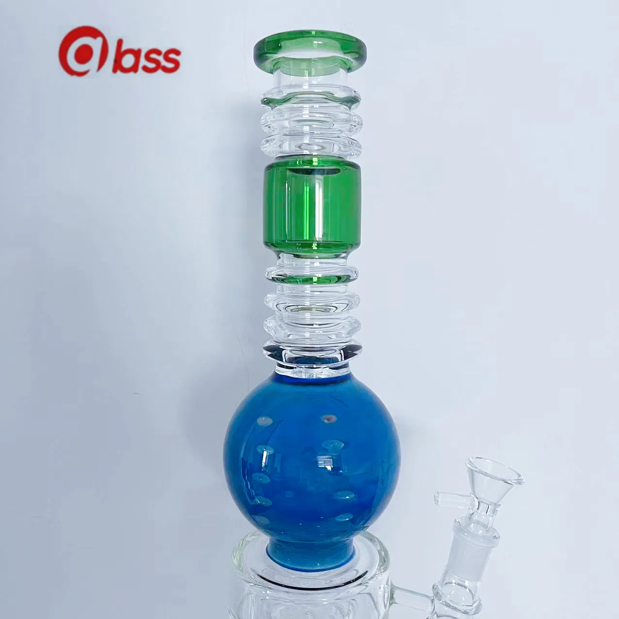 Wholesale 17" Blue Ball Glass Smoking Pipe