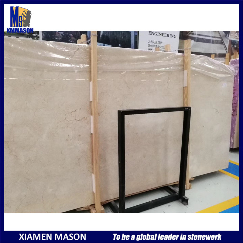 Spain Cream Marfil Beige Yellow Marble Slab Tile for Wall Floor Decoration