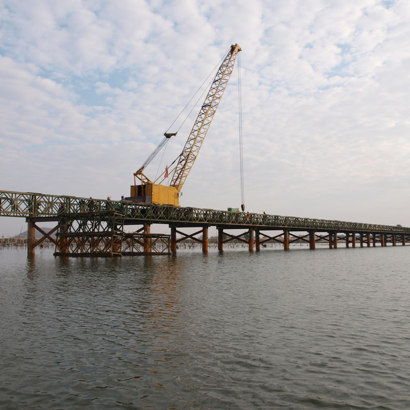 Good Corrosion Resistance Modular Design Stainless Road Bailey Type Bridge Components