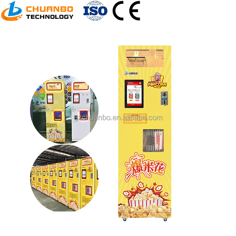 Commercial Automatic Electronic Payment Food Hot Air Popcorn Vending Machine