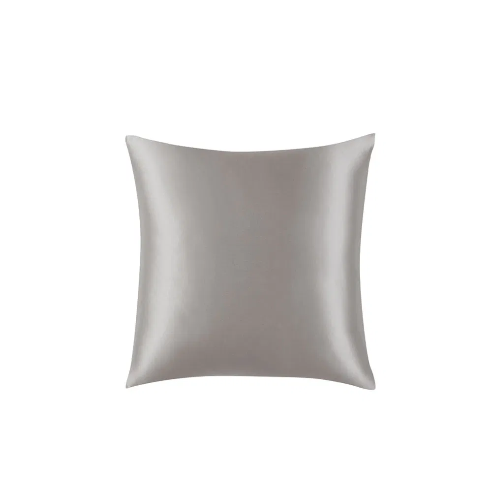 Luxurious Light Grey Mulberry Silk Pillowcase with Hidden Zipper