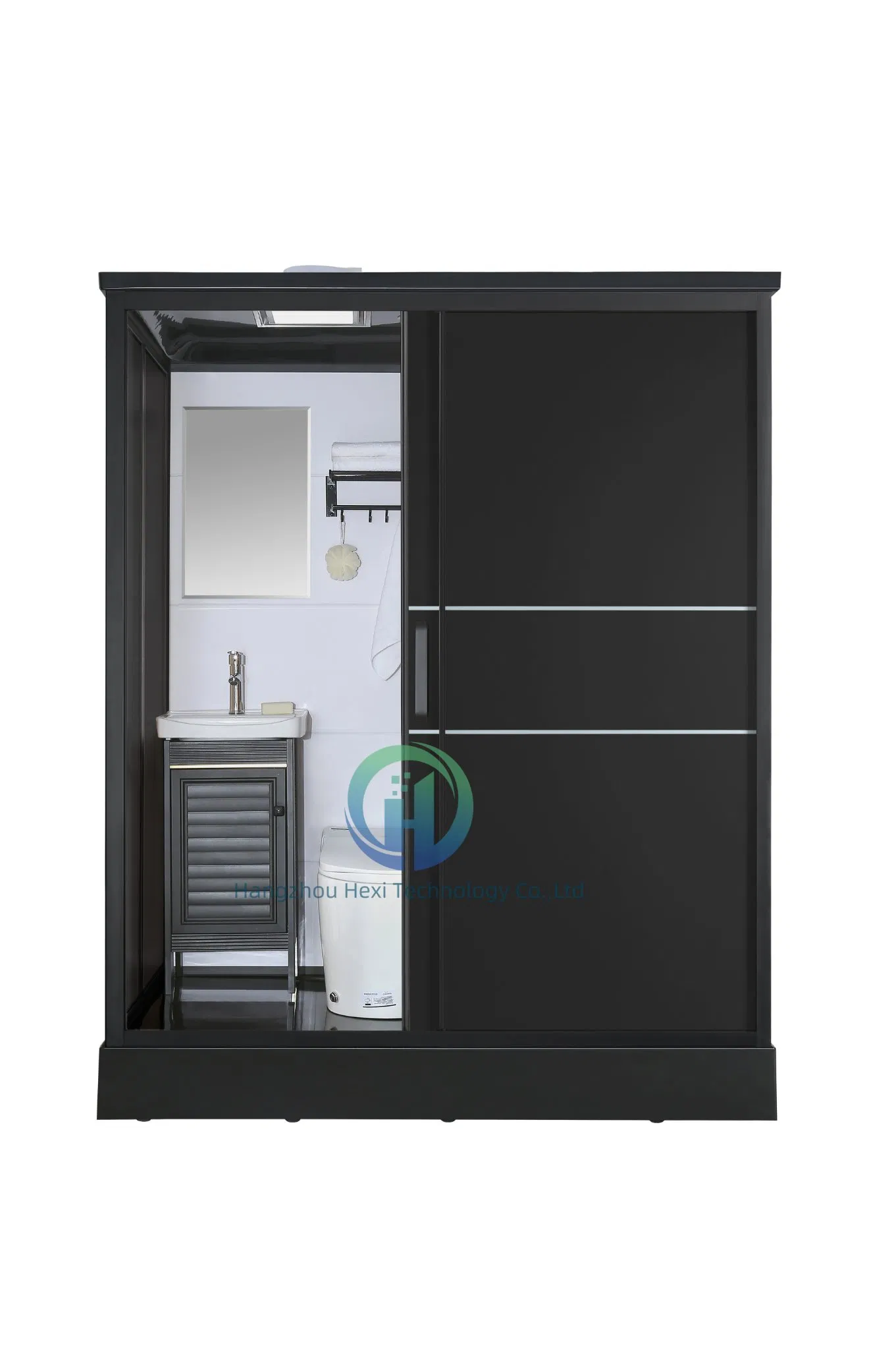 Sanitary Ware Glass Design Hotel Complete Shower Steam RV Sink Toilet Prefab Bathroom