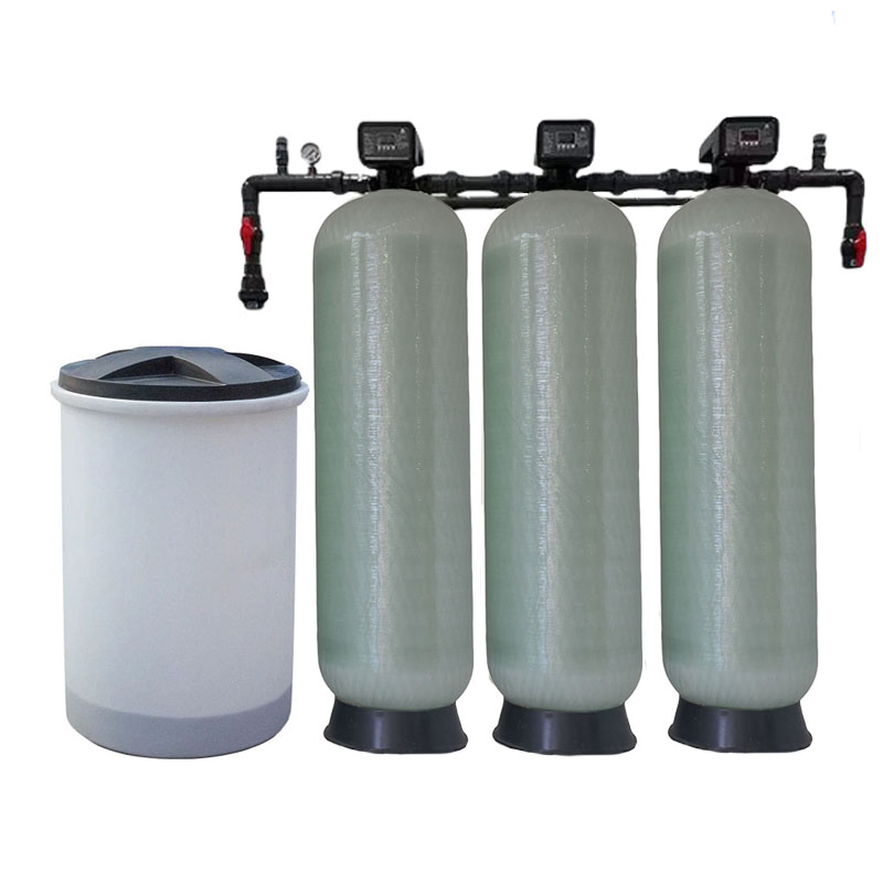 Hard Water Treatment Equipment 1ton Industrial Softened Water Filter and Softener System