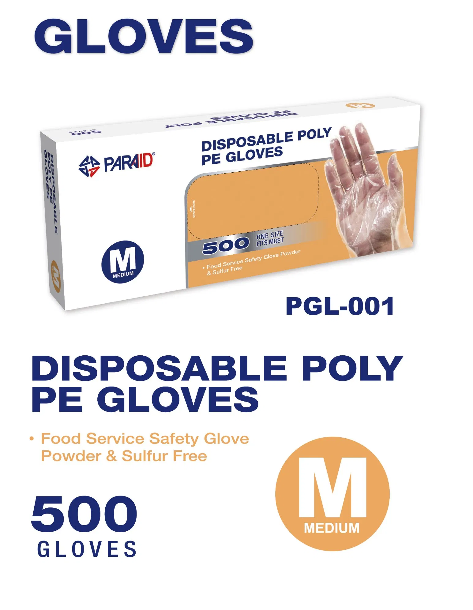 Disposable Poly PE HDPE LDPE Plastic Hand Protective Gloves