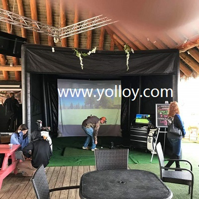 Mobile Inflatable Golf Simulator Building Tent