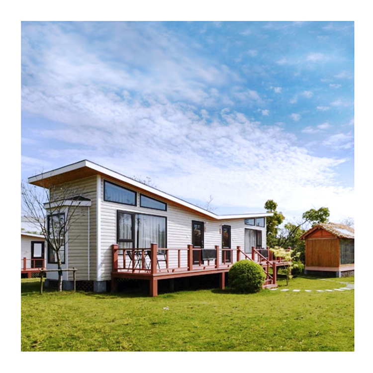 Custom Outdoor Camp Cabin Wooden Chalet Caravan Container House Modern Modular Houses for Sale