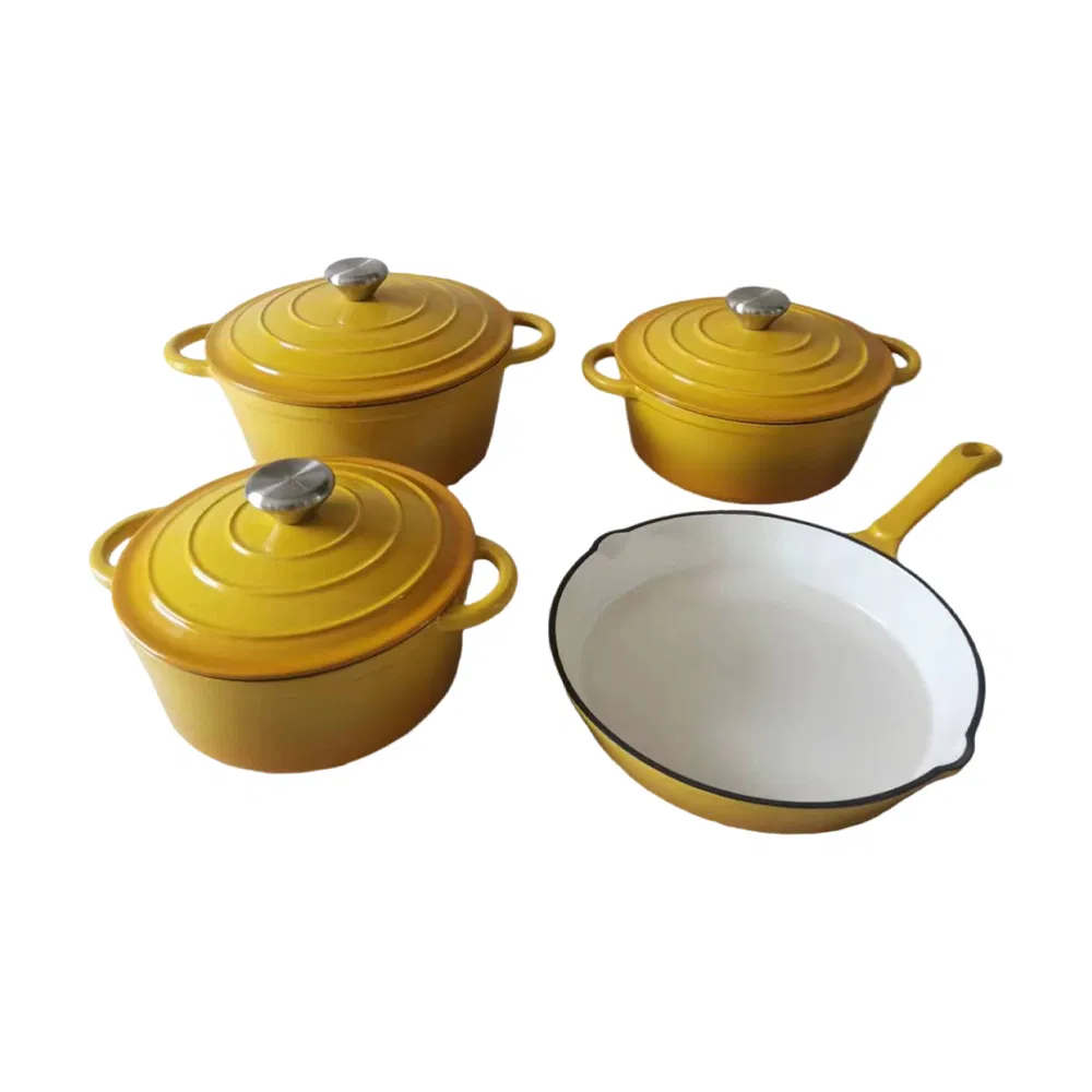 Enamel Cast Iron Cookware Set, Kitchen Ware Sets, Cooking Sets