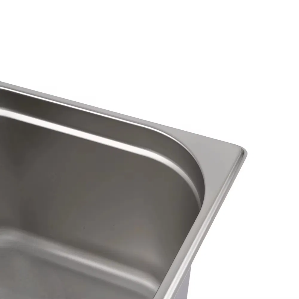 EU Standard Rectangle 1/2 Gastronorm Pan Stainless Steel Food Container for Hotel Restaurant Kitchen