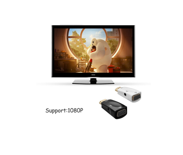Конвертер HDMI в VGA с аудиовыходом