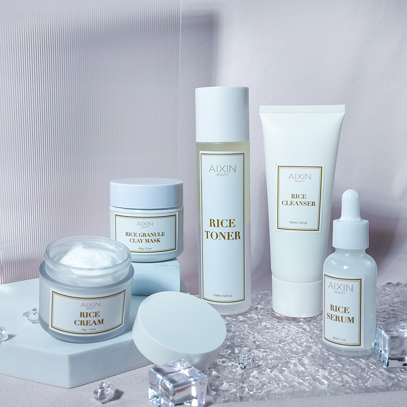 Beauty Cosmetics Skin Care Moisturizing Balancing Skin Rice Care Set