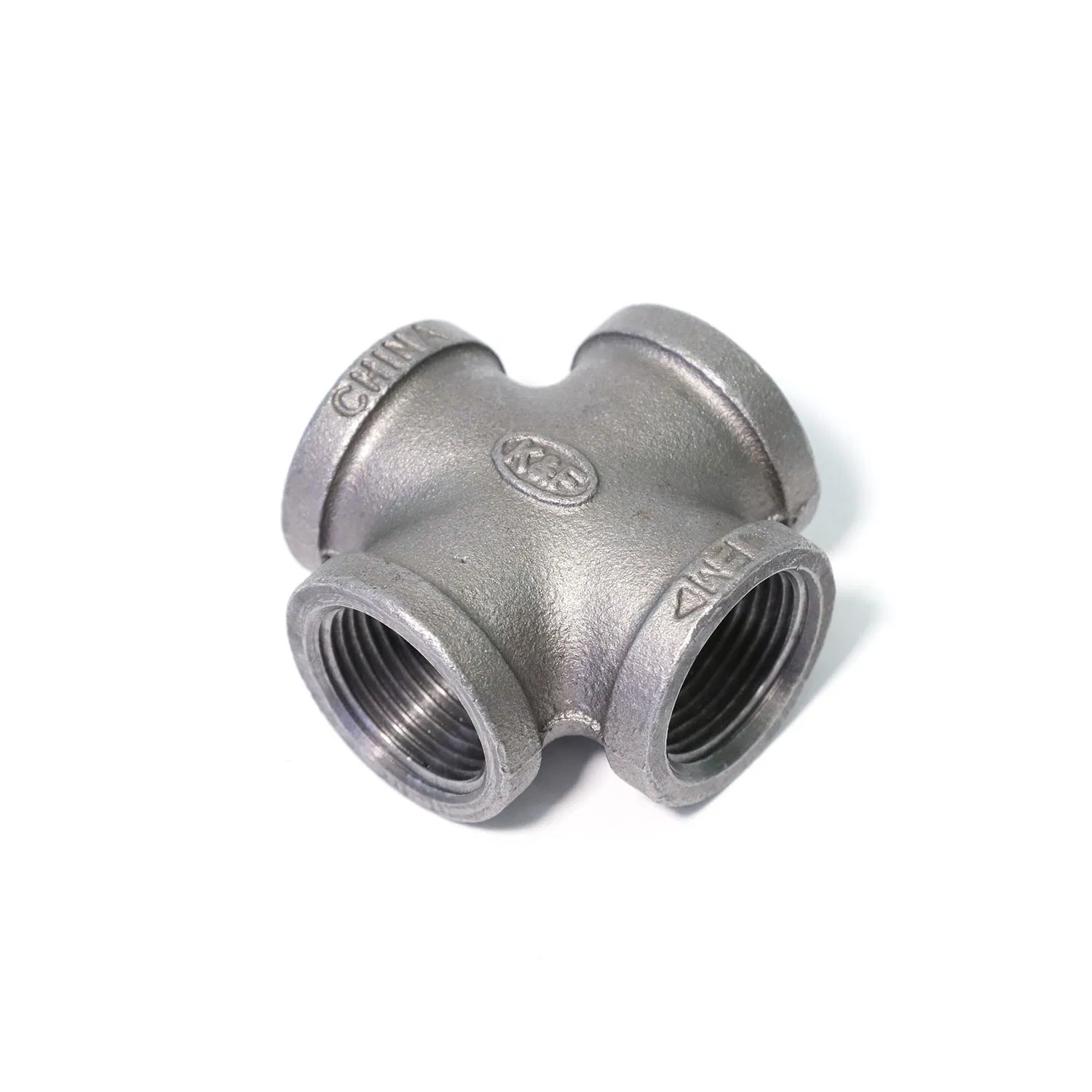 Kanaifu Customized Malleable Iron 4 Way Cross Equal Reducing Pipe Fitting Cross