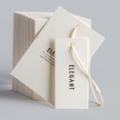 Custom Hang Paper Tag Labels Price Tags for Clothes Garment Clothing Hang Tags