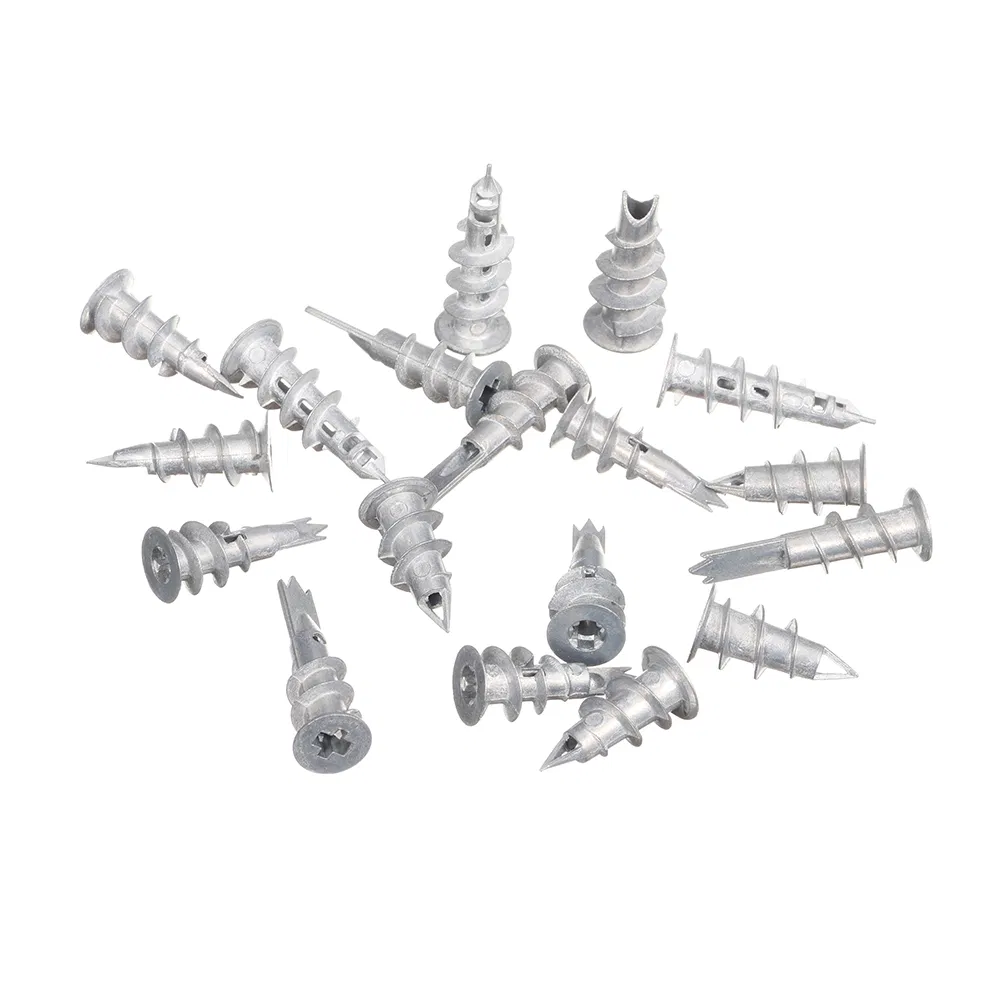 JIS Ifi Standard Zinc-Flake Coated Zinc Plated Silver Plated Diameter 14mm Zinc Alloy Drywall Anchor Zamak Turbo Anchor