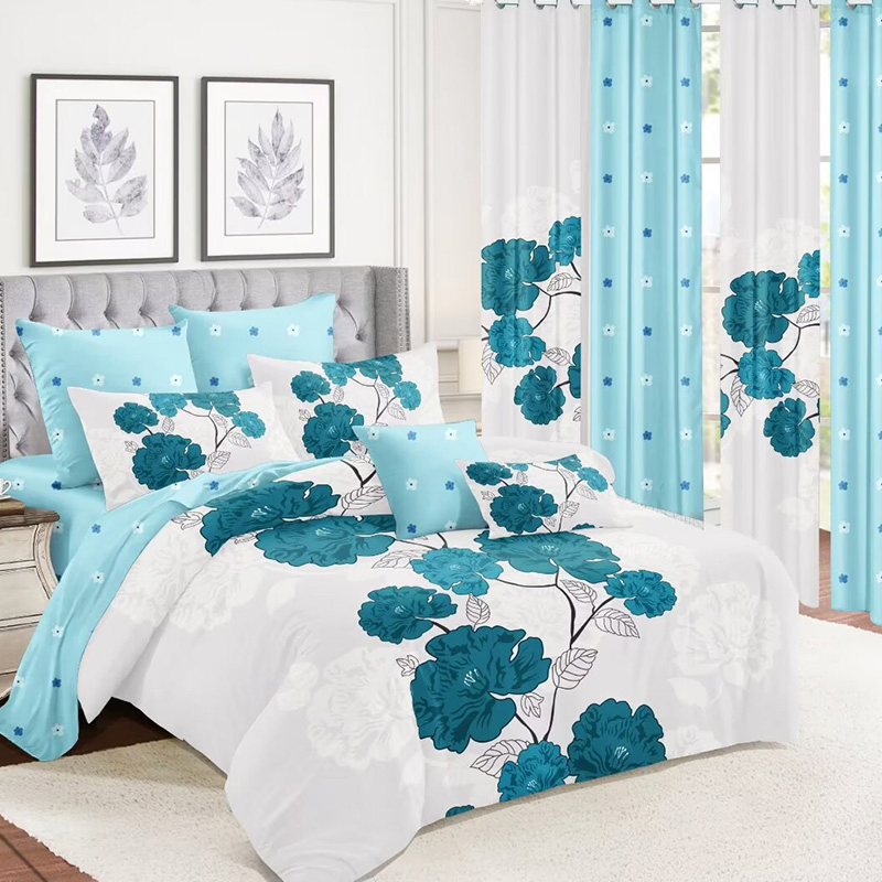 Customized Red Home Hotel Textiles Printed Microfiber Bed Cover Bedroom Bedding Set Bed Linen Queen King Size Duvet Quilts Comforter Bed Sheets Bedspread