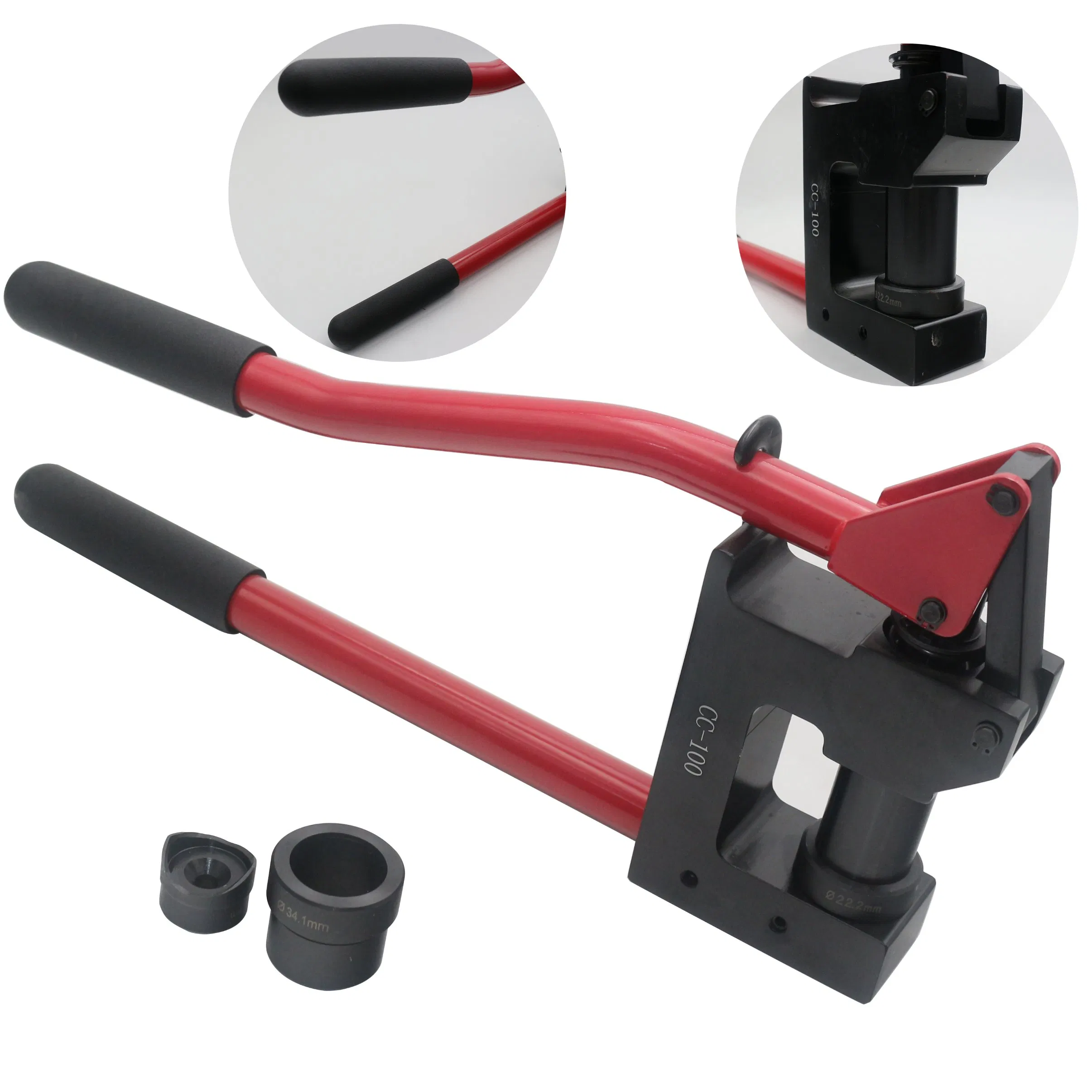 Manual Knockout Punch Tool Kit in 1mm Mild Steel (CC-100)