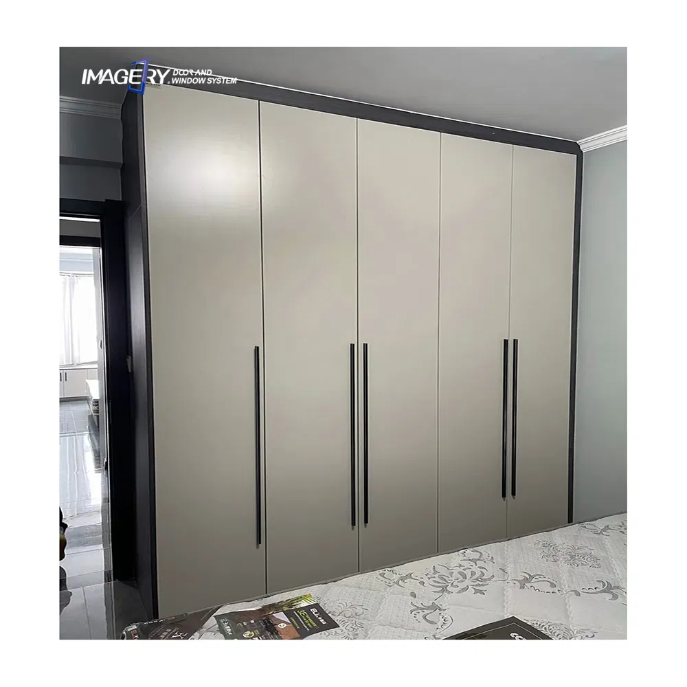 Durable Aluminum Storage Clothes Cabinet for Home and Office Organization