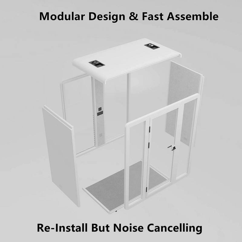 Movable Fast Installation 6-8 Person Booth Soundproof Pod for Office Meeting Sleeping Telephone