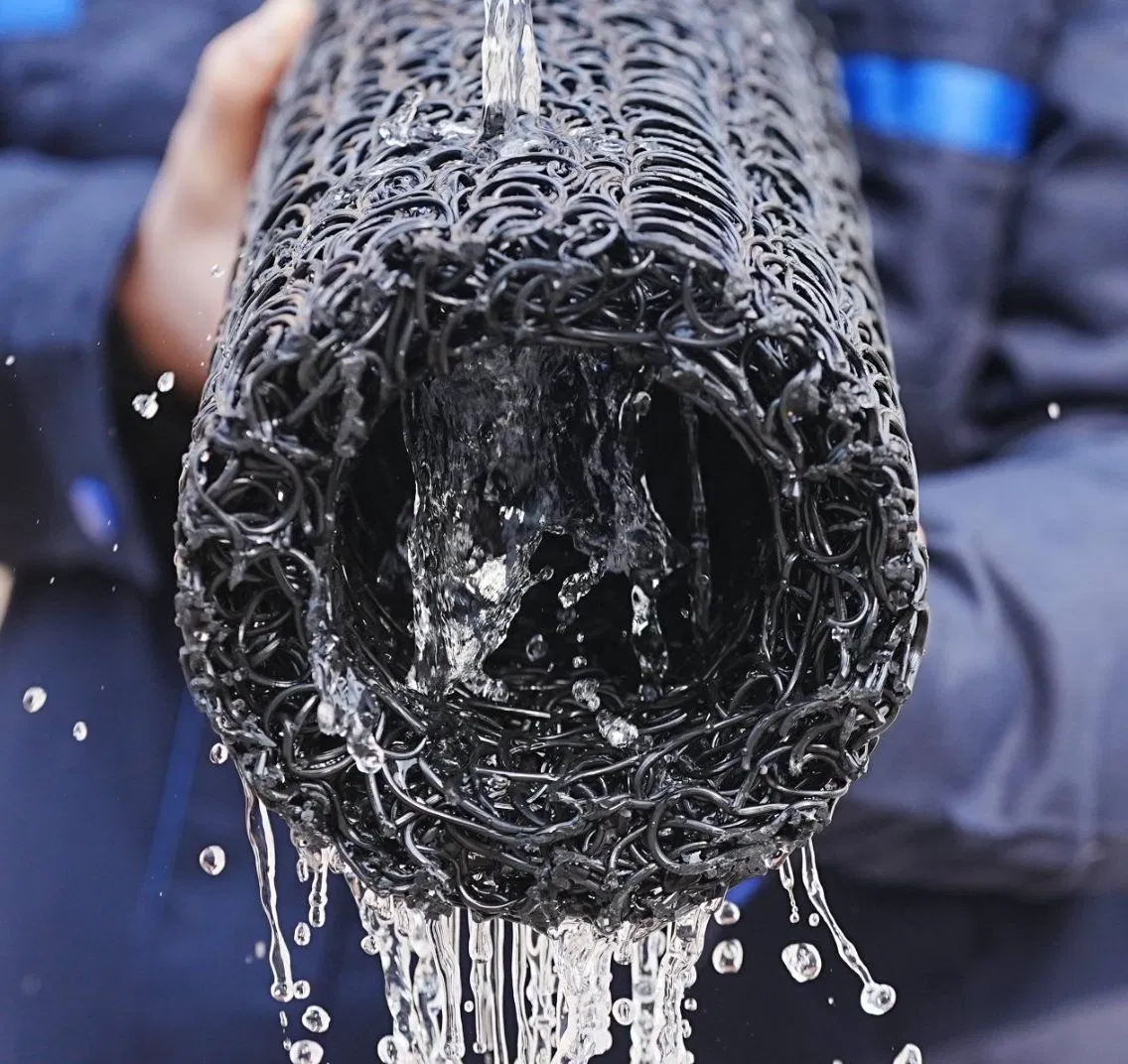 Black PP Material Plastic Blind Ditch for Drainage Water Underwater Drainage System