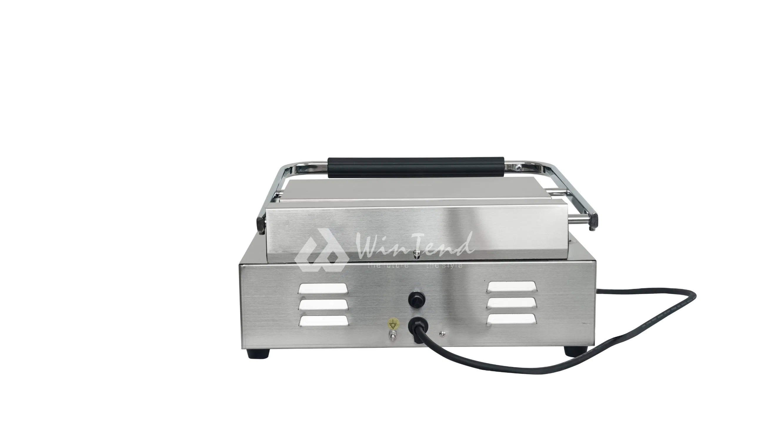 Commercial Electric Single Head Panini Griller Machine Meat Press Sandwich Maker