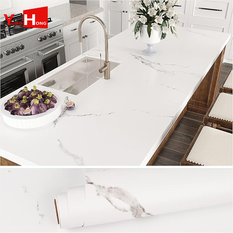 Waterproof Peel and Stick Countertops Marble Countertop Contact Paper UV Wallpaper
