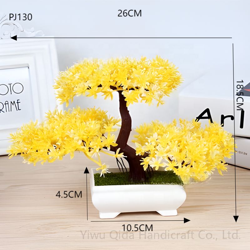 Бонсай искусственный пластиковый в горшке