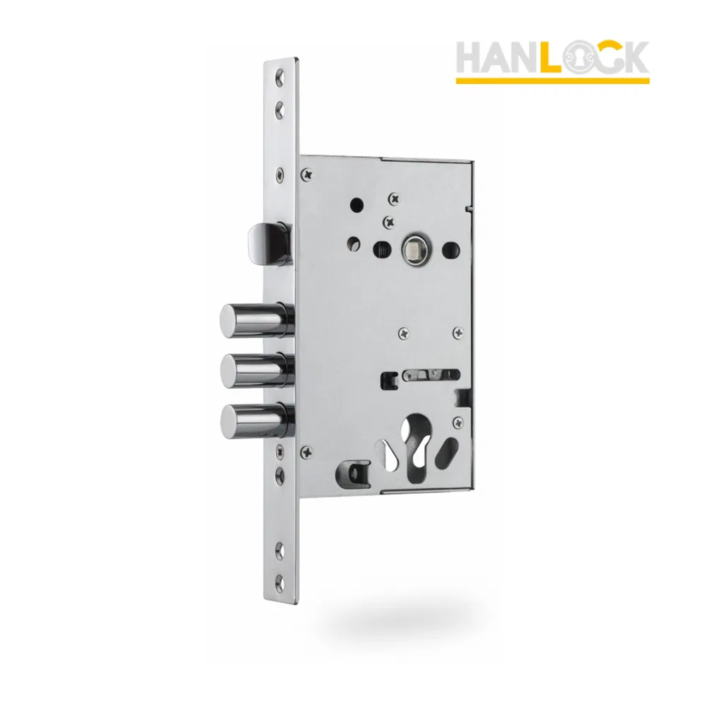 Russia Anti-Theft Mortise Master Lock 3 Cylinder Split Iron Door Lock Body