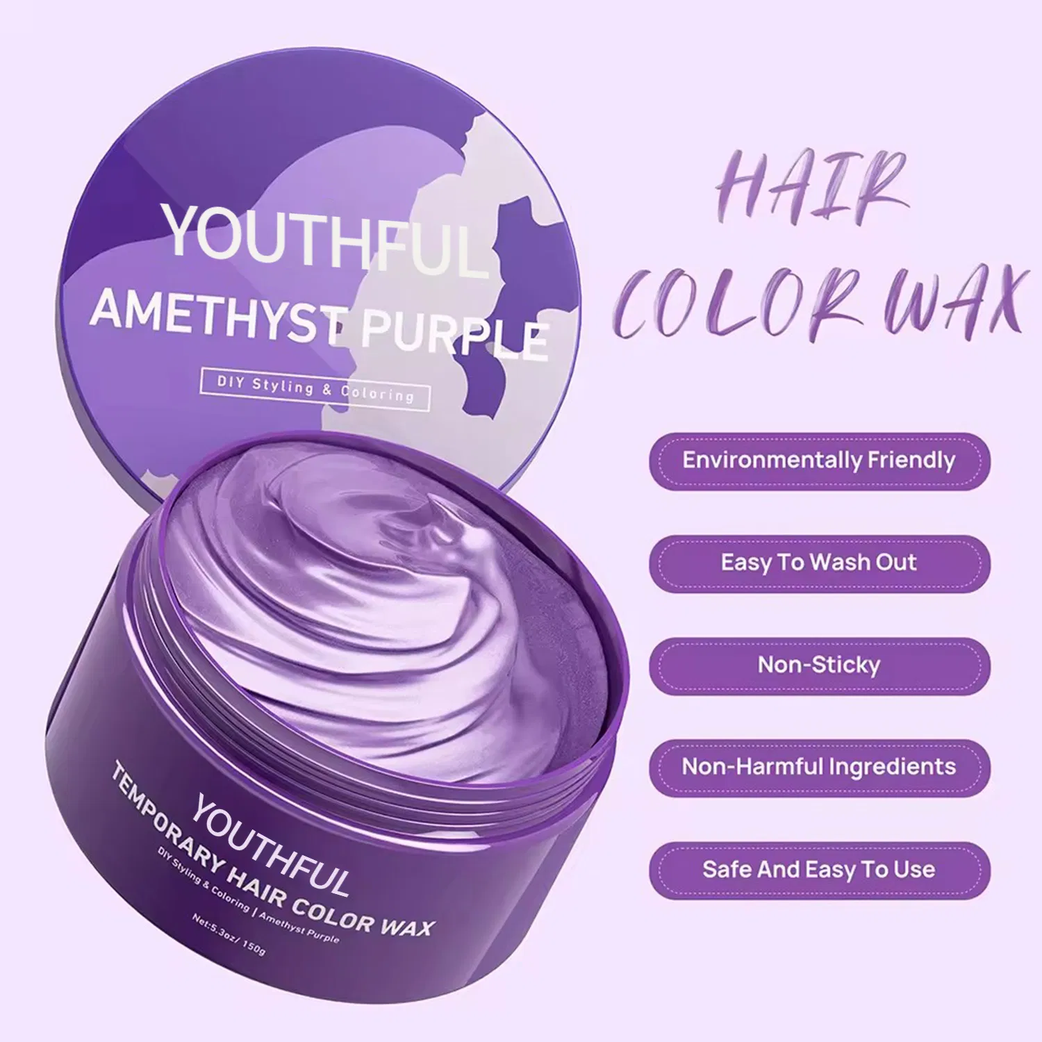 Top Quality Natural Organic Instantly Dying Hair Wax